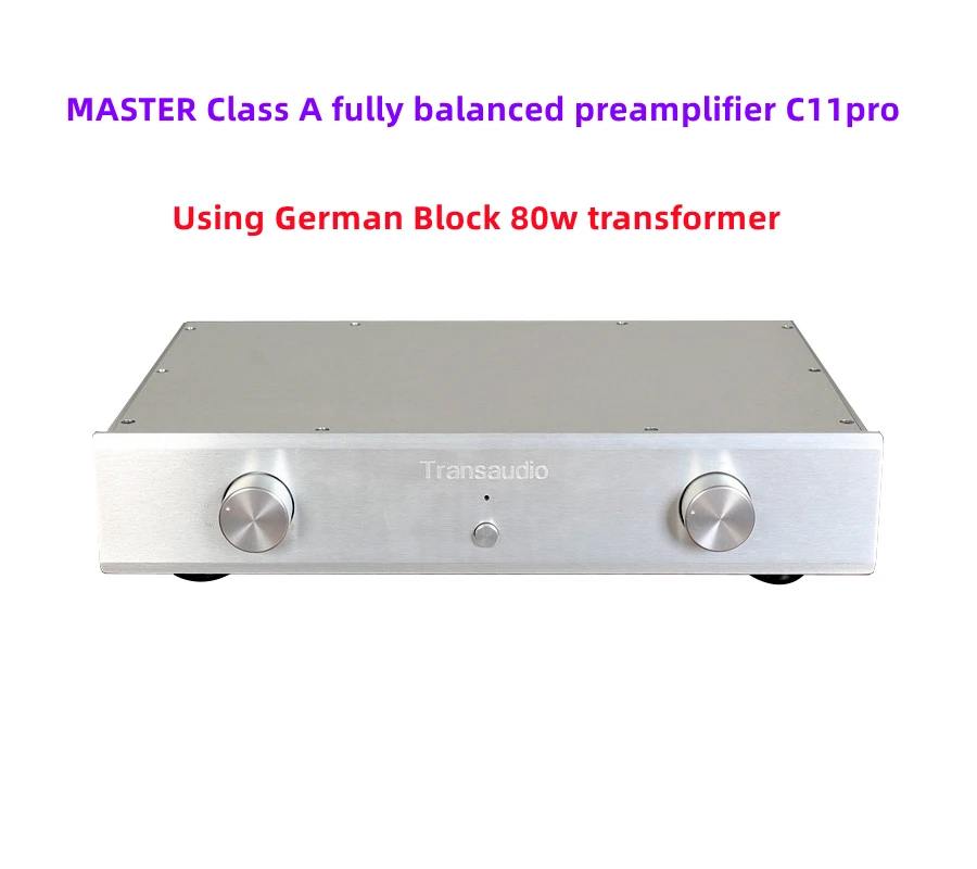 

MASTER Class A fully Balanced Preamplifier C11pro, Using A German Block 80W Transformer