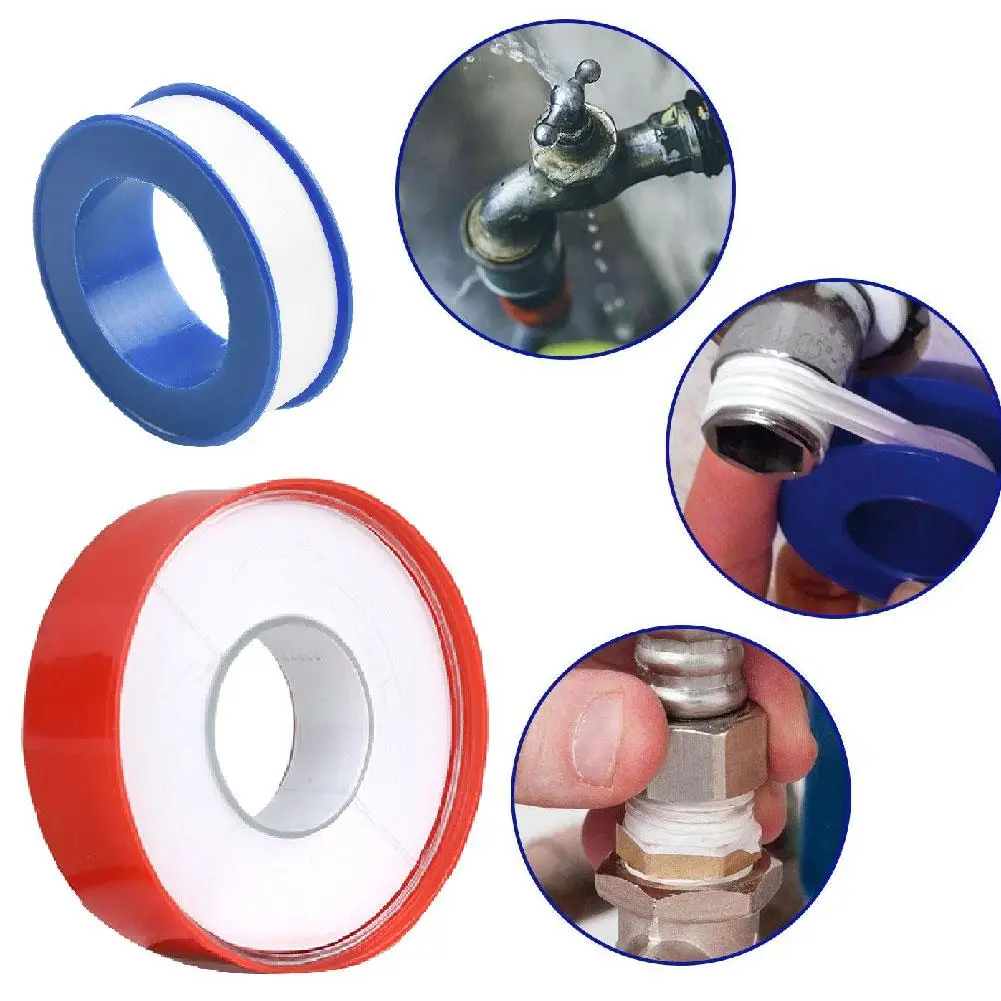 Nastro per tubi dell'acqua in PTFE Nastro sigillante senza olio Nastro sigillante Casa Bagno Impianto idraulico Accessori per il miglioramento dell'acqua A6S7