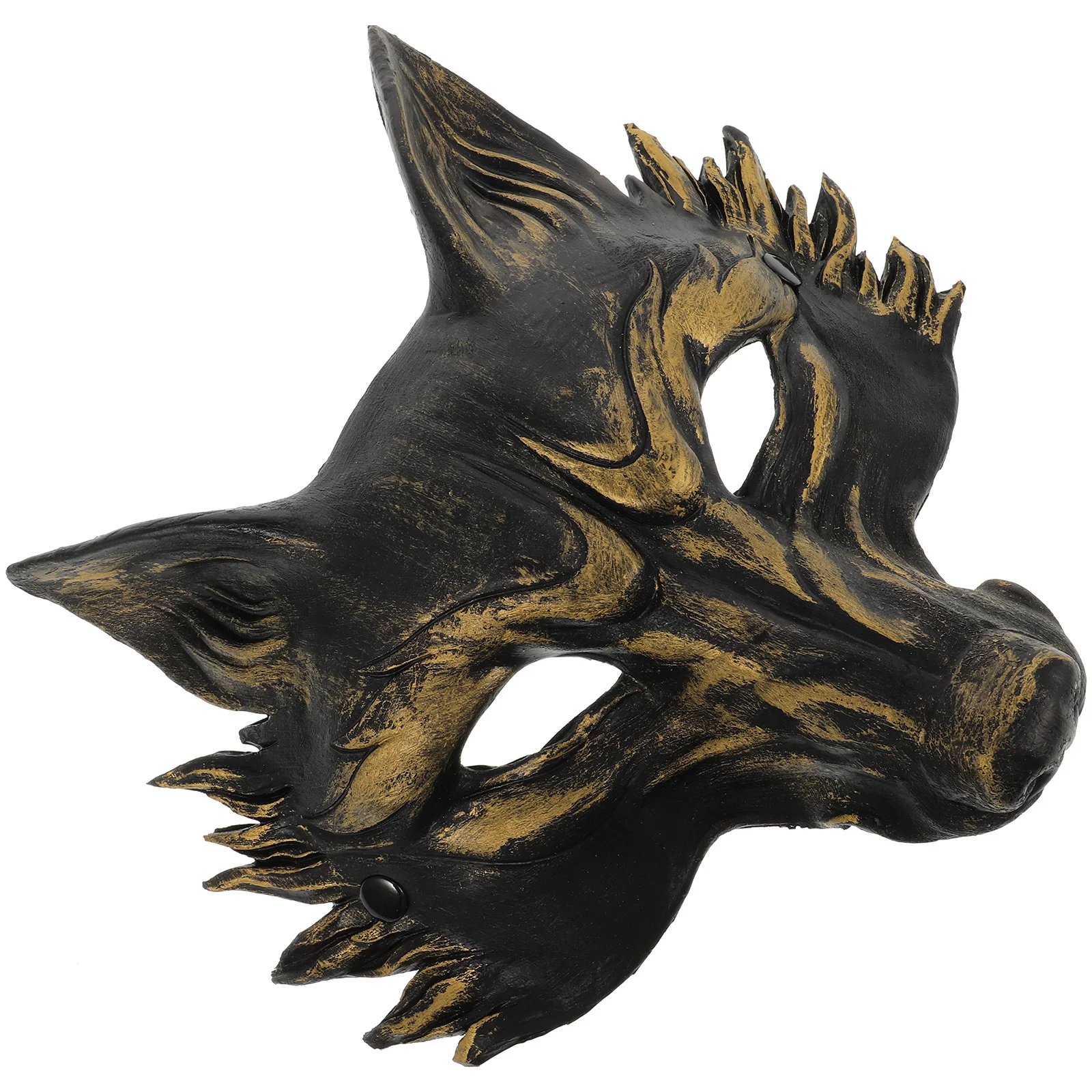 

Creative Half Face Animal Mask With Strap Non-Slip Halloween Party Mask For Cosplay Festival Rave Costume Fox
