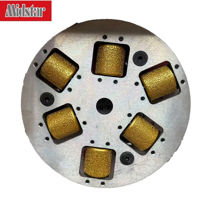 D300mm roda de jateamento bucha martelo rolo liga rebolo para granito pedra mármore concreto