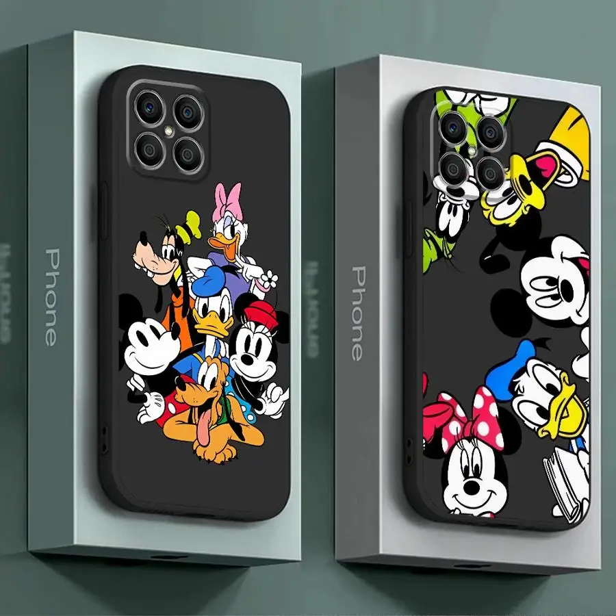 Disney Mickey Minnie Donald Duck Happy Phone Case for Honor X6 X8 8X Magic5 Lite X6a X8a X9a X7 70 90 Pro Magic5 Silicon Capa