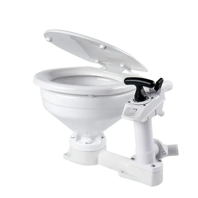 

Yacht RV Self-priming toilet, compact manual toilet Marine yacht RV accessories Sewage accessories