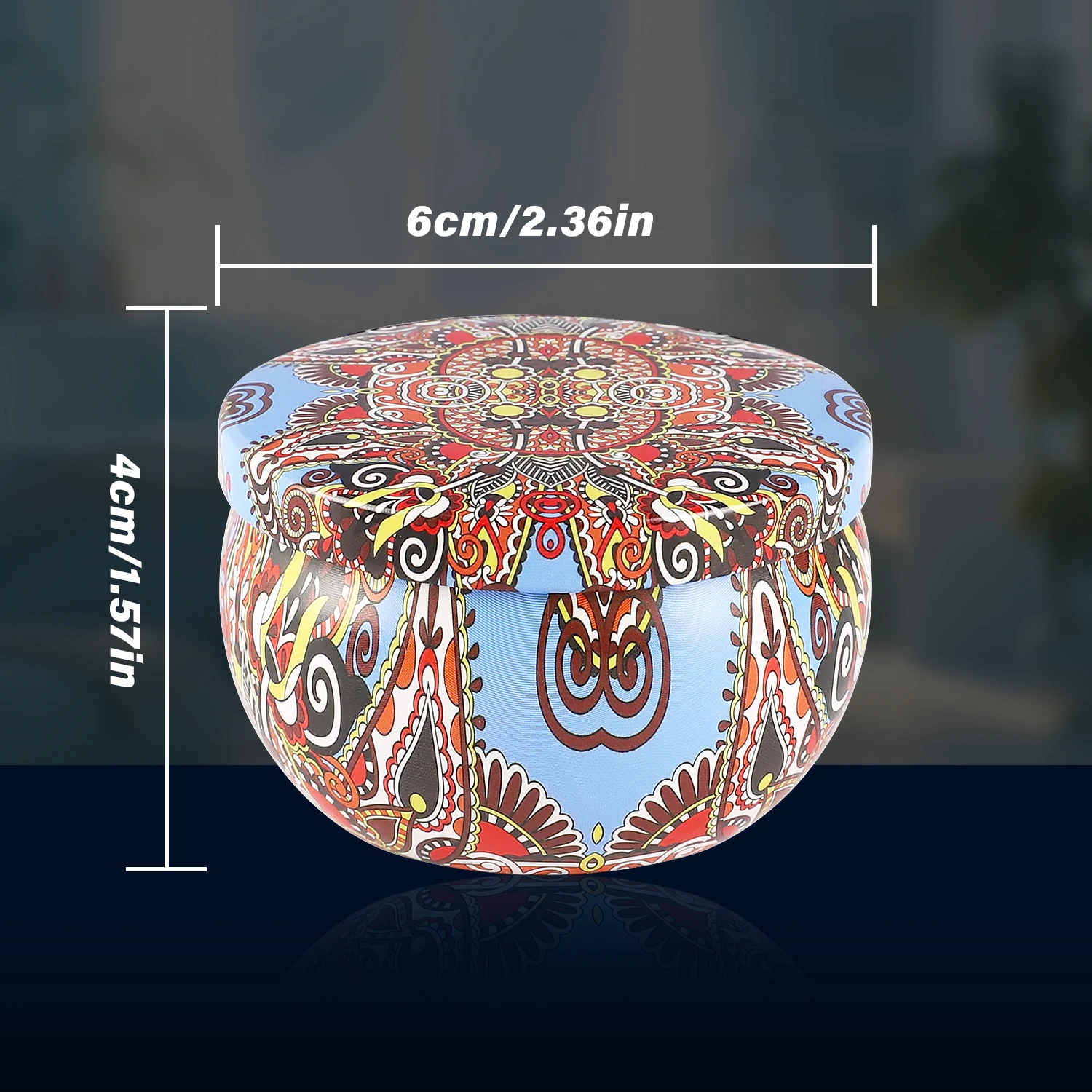 24 Pcs 1.57* 2.36inch (Approximately 4* 6cm) Ham-Style Round Metal Jars with Lids, Round Mold Containers for Candles, Suitable for Candle Making,