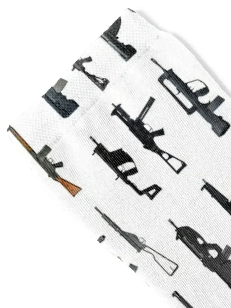 Top Rifles from All over the globe, vertically positioned Socks cute hip hop New year's funny gift Designer Man Socks Women's