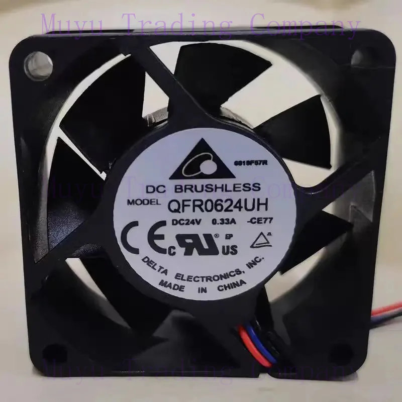 FOR Delta Electronics QFR0624UH CE77 DC 24V 0.26A 60x60x25mm Server Cooling Fan