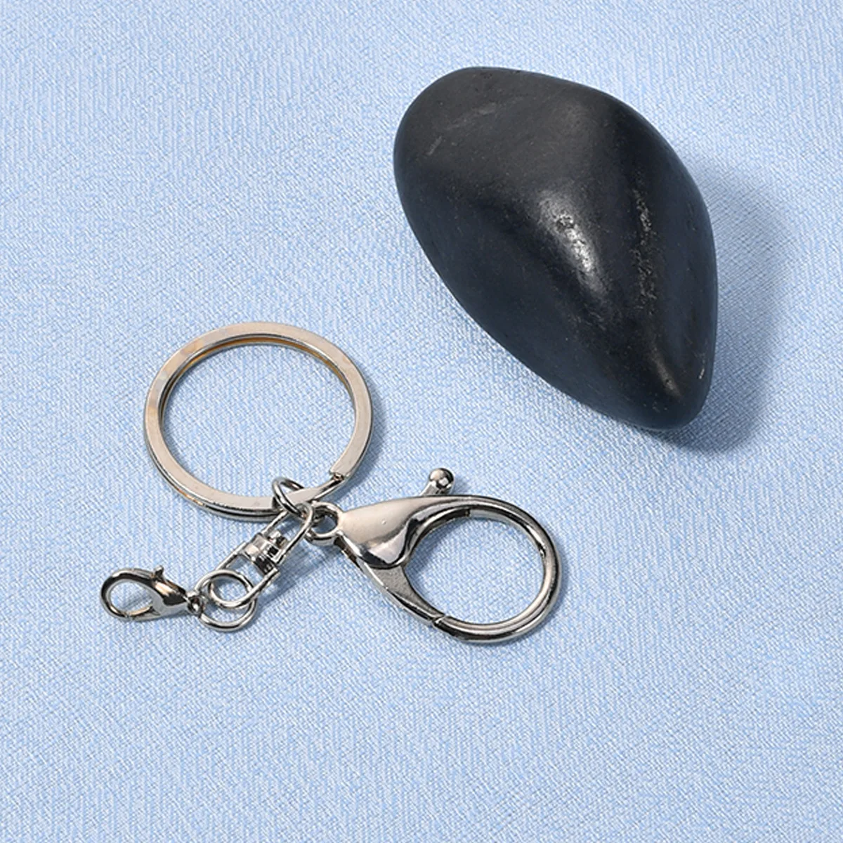 Metal Keyring Keychain Alloy Lobster Clasp Three Piece Set Four Piece Set Keyring 8-shaped Buckle Pendant