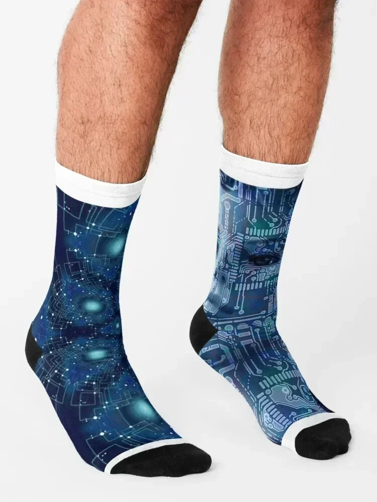 Artificial Intelligence Socks funny sock designer essential retro Luxury Woman Socks Men's