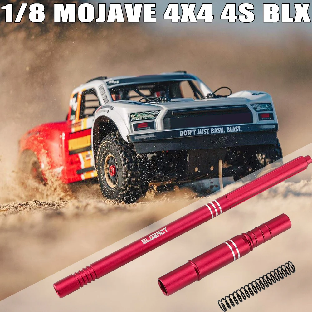 GLOBACT Aluminum RC Center Slider Driveshaft for ARRMA 1/8 MOJAVE 4X4 4S BLX Car Upgrade Parts Replace ARA311170 Drive Shaft