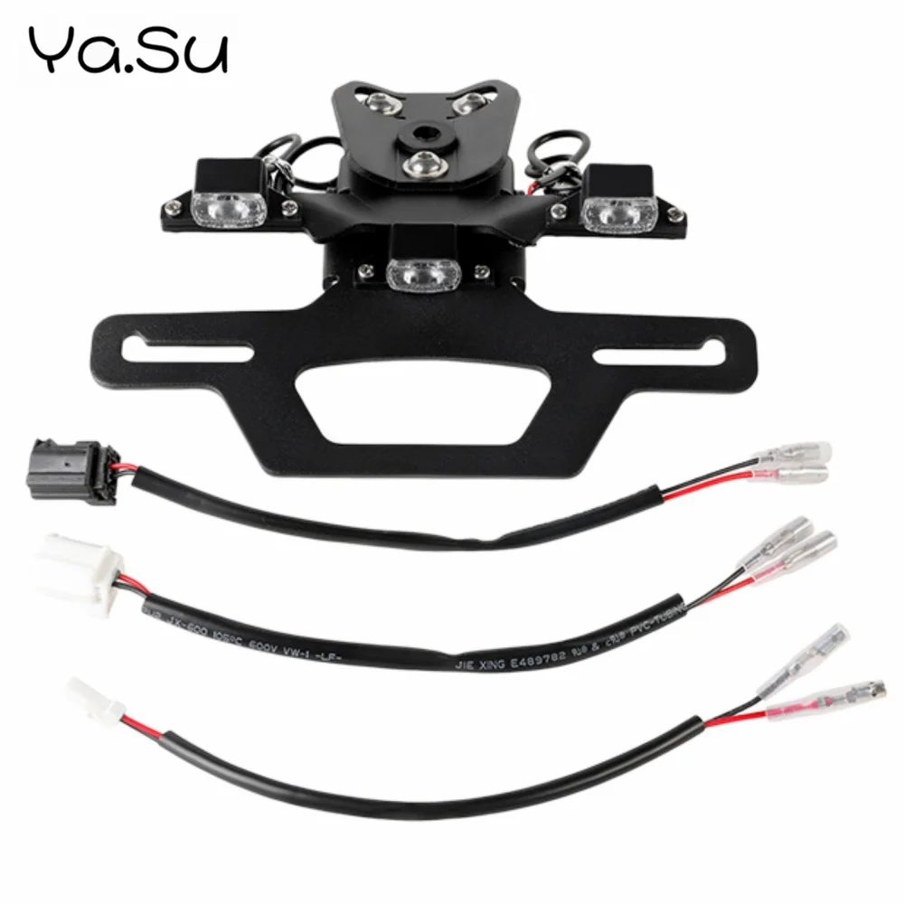 Motorcycle Number License Plate Bracket LED Light for YAMAHA YZF R1 R1M 2015-2026 R1S 2016-2026