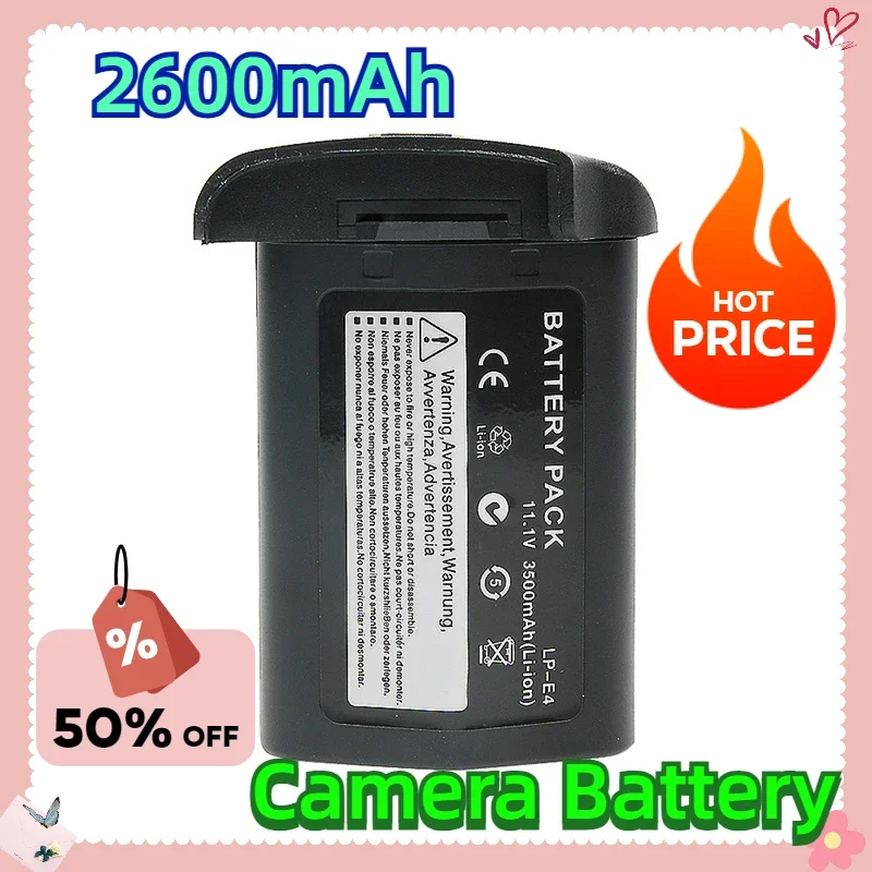 2600mAh LP-E4 LP E4 LPE4 Camera Battery For Canon EOS 1D Mark III D Mark IV 1Ds Mark III 1D C 1D X 1PCS