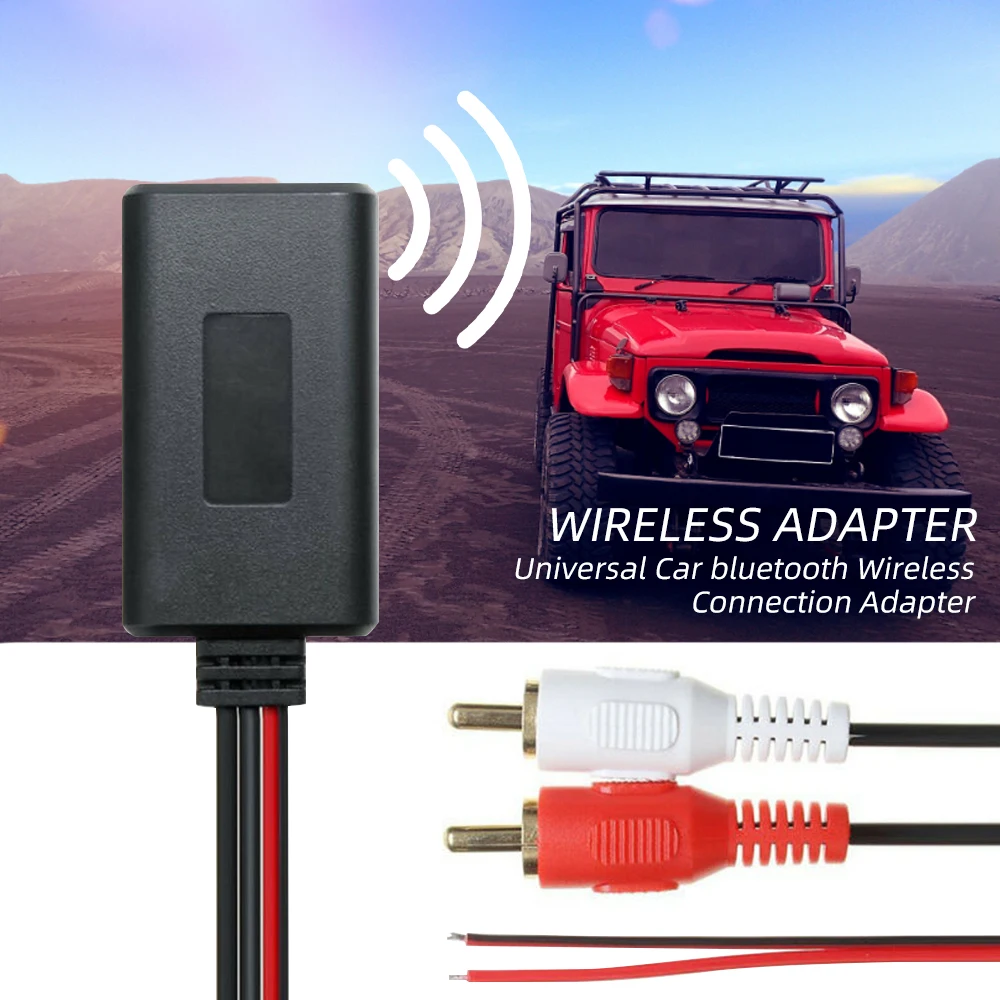 Car Universal Wireless Bluetooth-compatible Receiver USB 3.5mm Aux RCA Media Bluetooth 5.0 Music Player Audio Cable Adapter