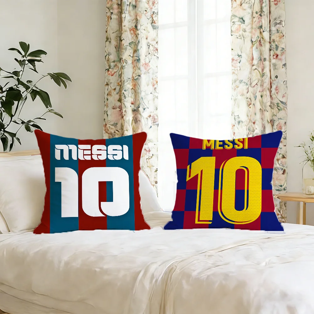 L-lionel-l cushion cover For Pillow M-messi-i Printing Sofa Decoration Home Car Room Coffee Shop Office Nordic Simplicity