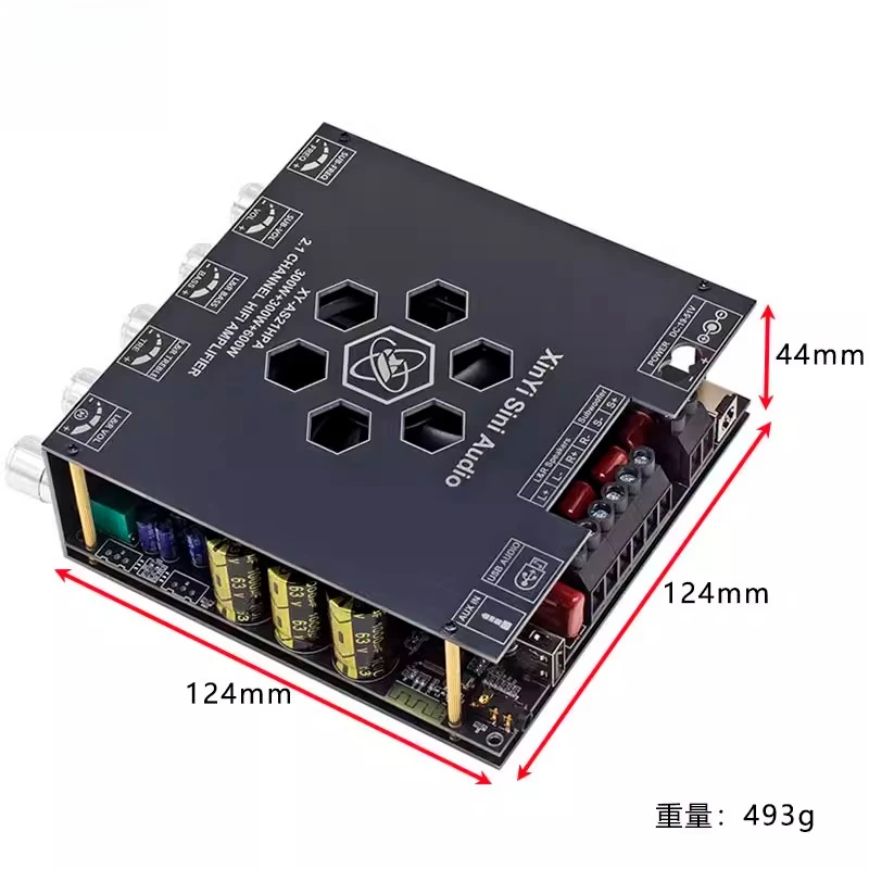 2.1 Channel Bluetooth Digital Amplifier Board TPA3255 DC19-50V Wide Voltage 2*300W+600W