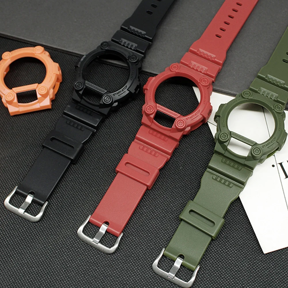 Pulseira + moldura para G-7900 GW-7900 pulseira de relógio à prova d'água pulseiras e capas moldura