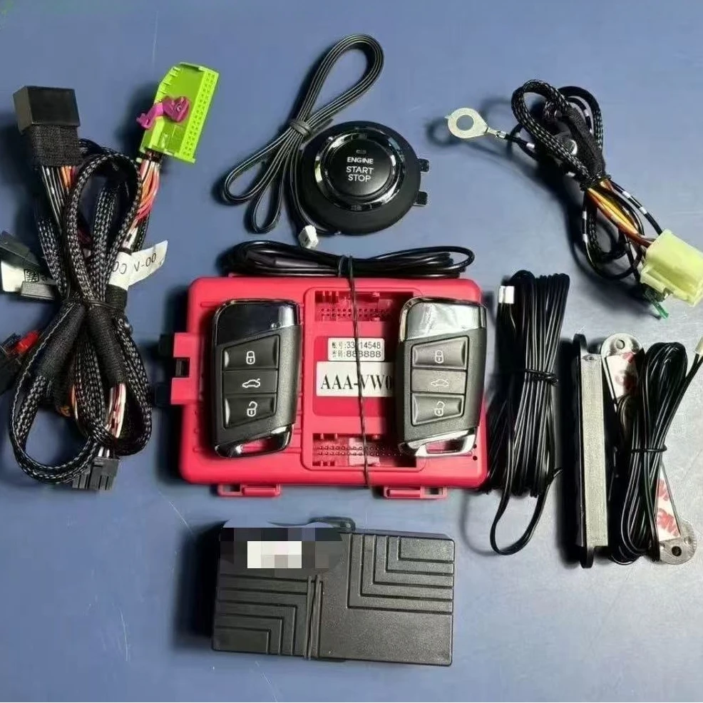 

Upgrade Passive Keyless Entry System Fit For Jetta Passat Keyless Go Convert Car To Push Start Ignition Kit Remote Car Starter
