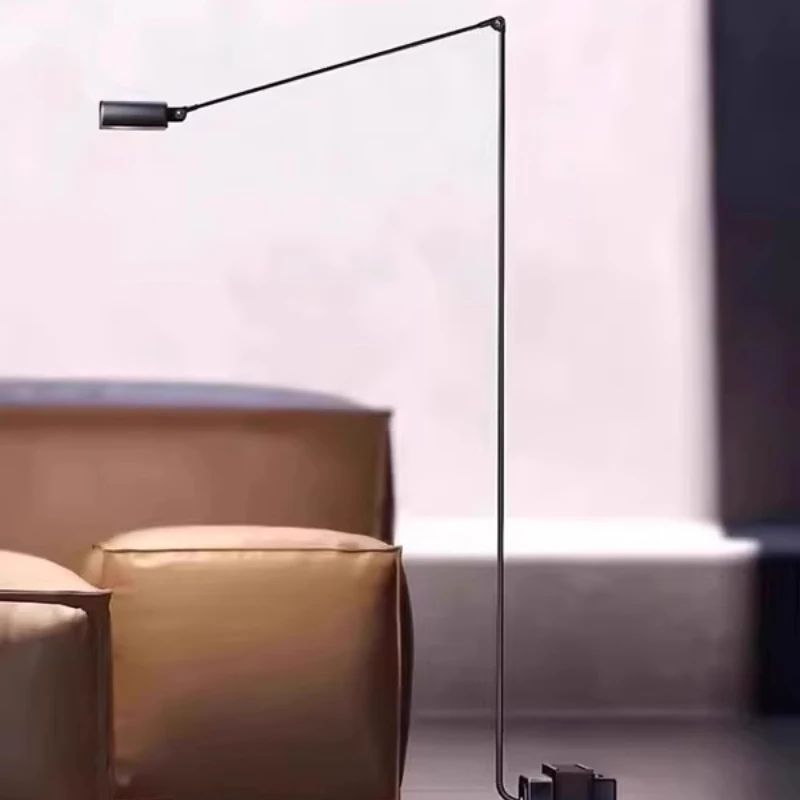 

Floor lamp designer simple medieval style living room study rocker arm adjustable reading desk lamp