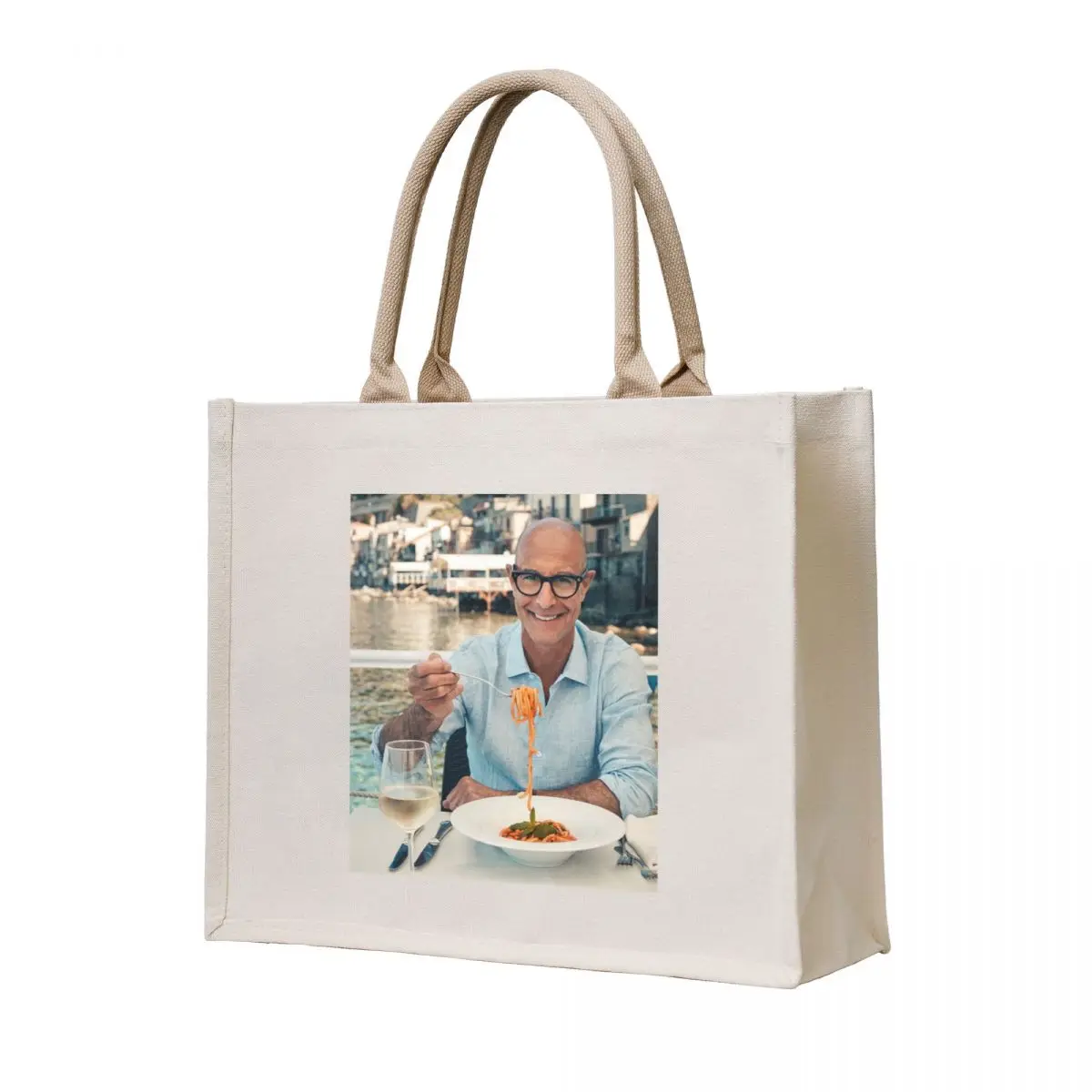 

Stanley Tucci Tote Bag tote bag men custom tote bag Women's beach bags