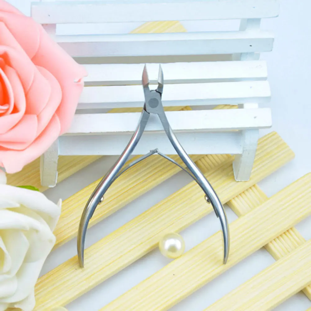 

Stainless Steel Cuticle Clipper Nail Nipper Durable Spring Toenail Clippers Cut Thick Ingrown Nails Dead Skin Cutter