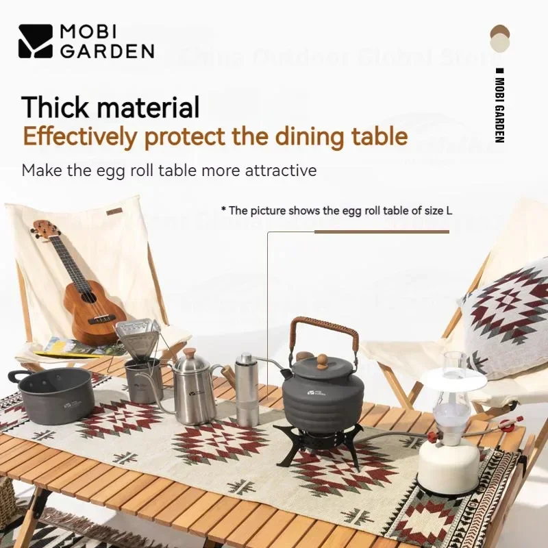 MOBI GARDEN Camping Mat Jacquard Table Blanket Family Coffee Table Dining Table Cotton Cloth Place Mat Picnic Decor Accessories