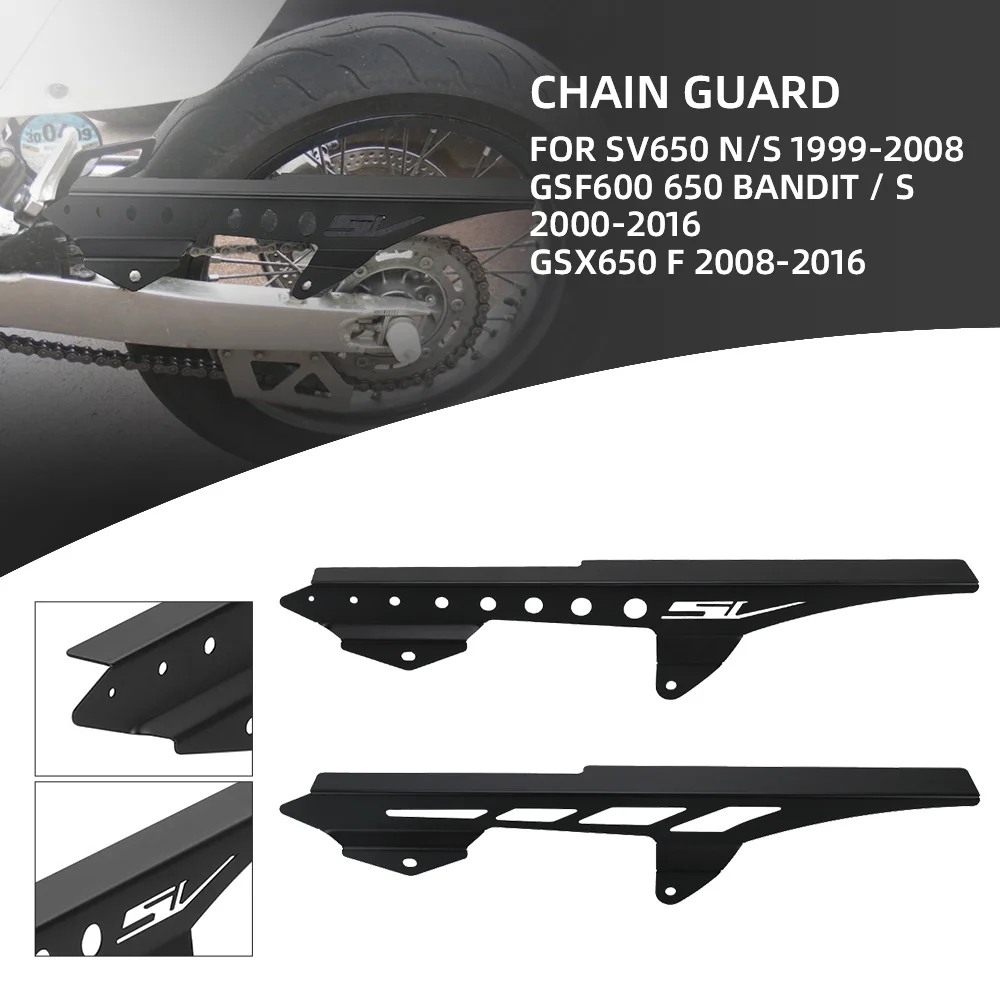 For Suzuki GSX650F GSF600 Bandit SV650 N/S 1999-2016 Motorcycle Extension Chain Guard Chain Guard Cover Protection SV650S SV650N