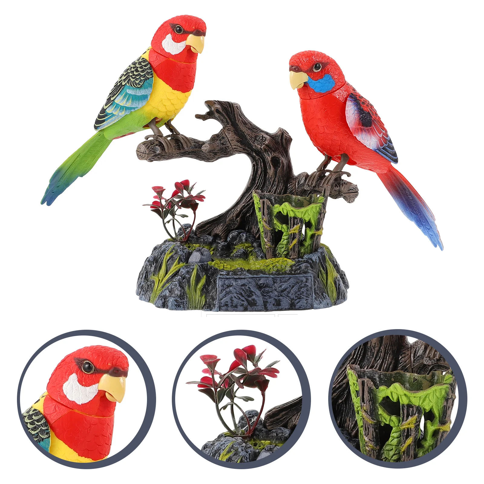 

The Bird Parrot Voice Control Toy Child Kids Toys Sound Activated Birds Abs Electric Talking