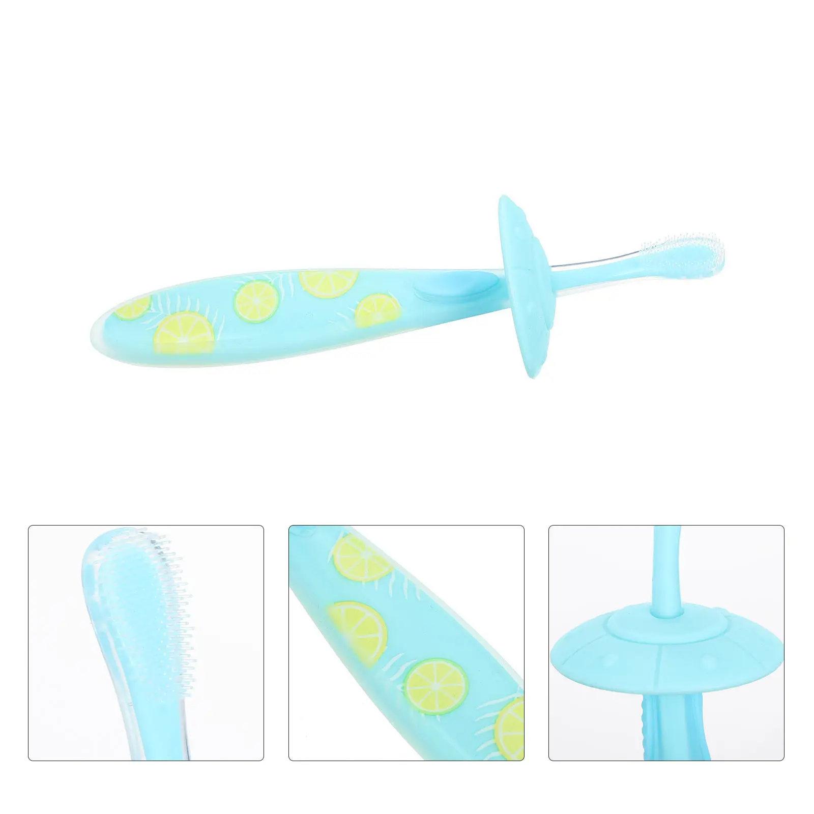 U-Shaped Toothbrush Head Kids Non-Slip Ergonomic Deep Clean Tongue Scraper Baby Tooth Cleaner Manual Children Toothbrush