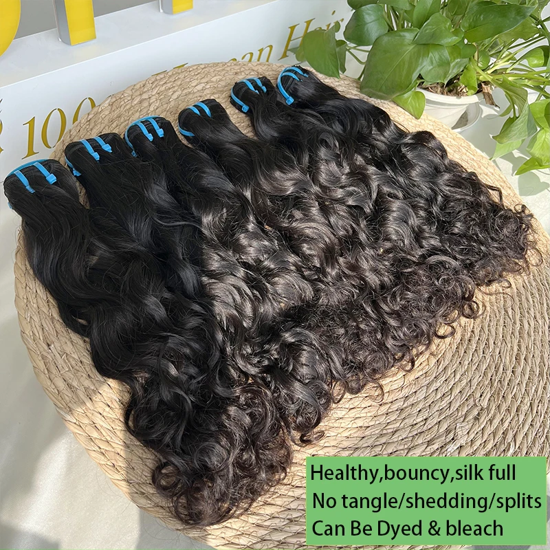 18A 미가공 워터 웨이브 인모 헤어 번들 곱슬머리 엮임 자연 웨이브 생처녀 루즈 딥 웨이브 헤어 번들