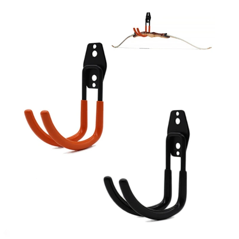 2 Wall-Mounted Composite Pulley With Wall-Mounted Bow Frames Storage And Display Equipment Metal Hooks