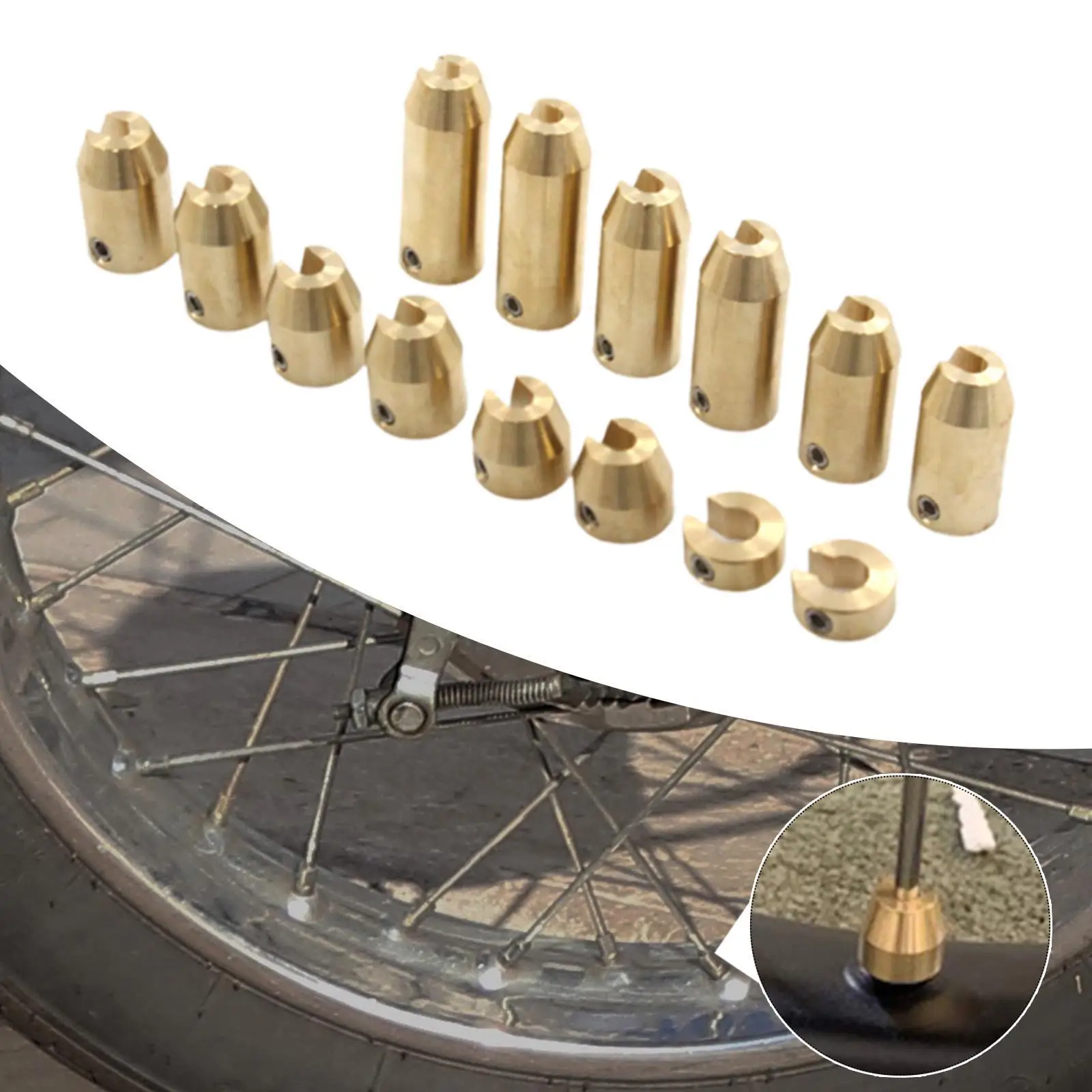 14x عجلة تكلم التوازن الأوزان عبوة أطقم إصلاح مستقرة للدراجات النارية