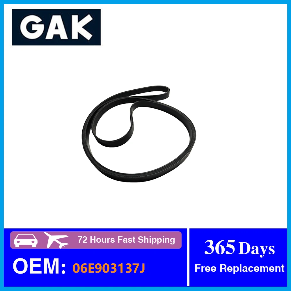 1 шт. V-образные ремни двигателя GAK 06E903137J 6PK2415 для Audi A4 A5 A6 A7 Q5 B7 B8 C6 C7 запасные части