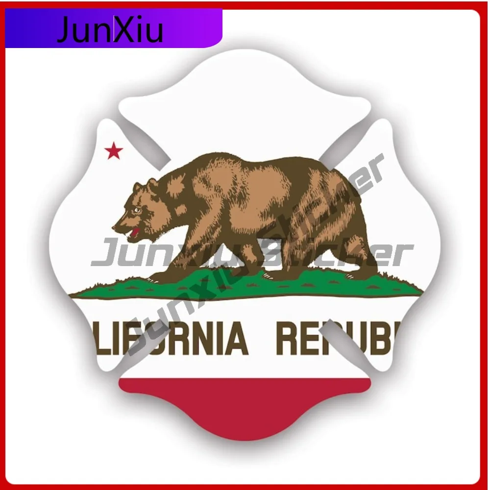 

California State Maltese Weather Resistant Sun Resistant Anime Style For Truck Laptop Car Body No Residue Easy To Remove Decal