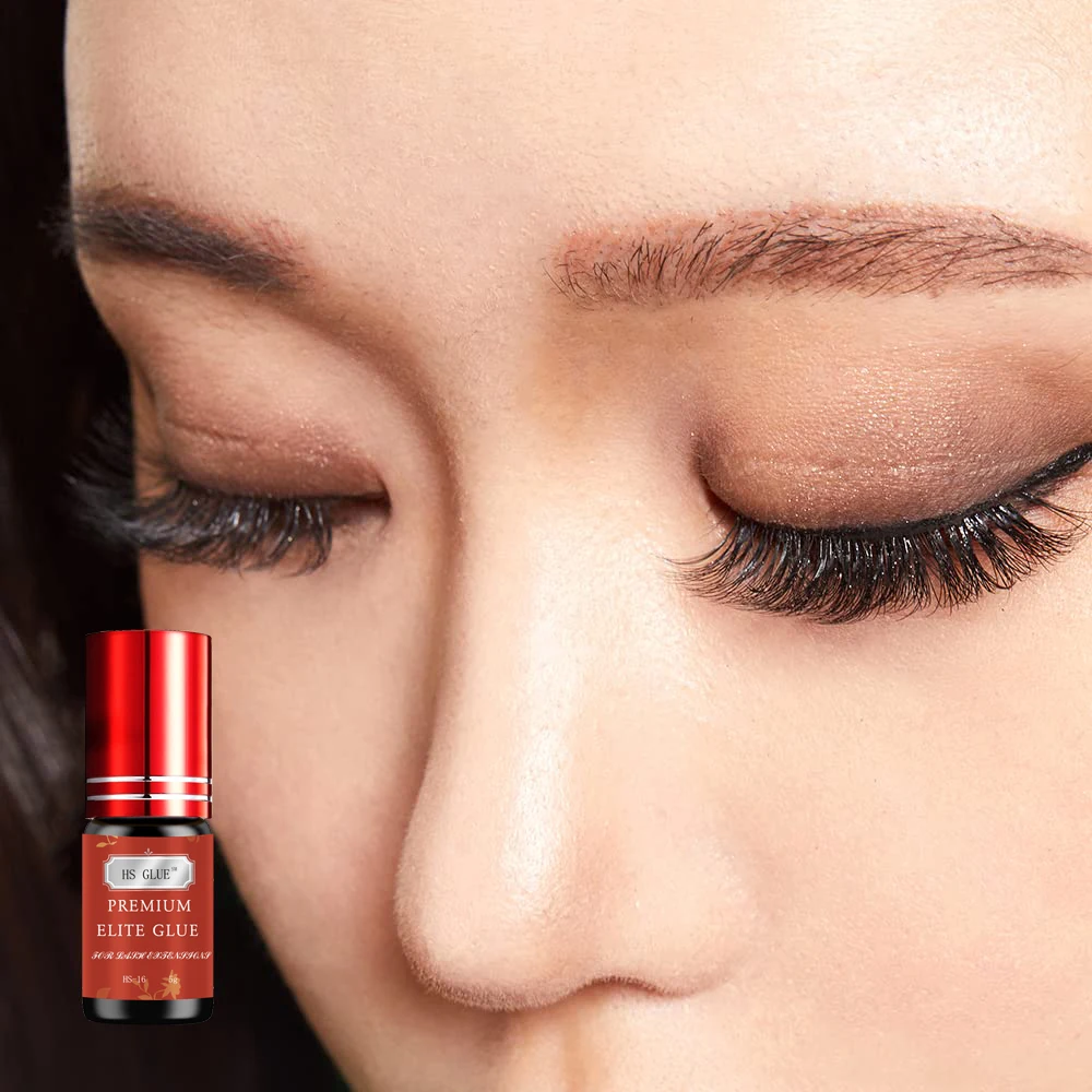 Korea Lash Glue 5g Fast Drying 1s Black HS Glue Elite Cola HS 16 Glue With Eyelash Extension Supplies