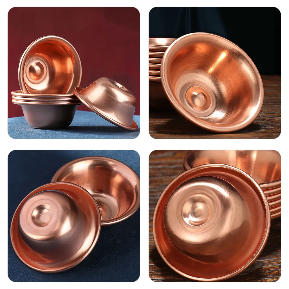 7Pcs Tibetan Worship Bowls Multipurpose Offering Cups for Meditation Yoga Altar Home Decor Buddhist Supplies Water Bowls