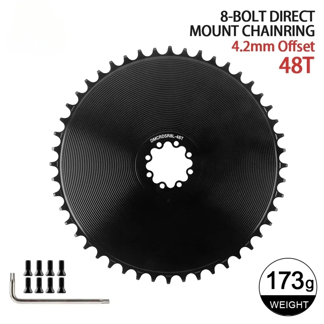 8-Bolt Narrow Wide Chainring for SRAM AXS Force Red Direct Mount Road Bike 40/42/44/46/48/50/52/54/56/58T