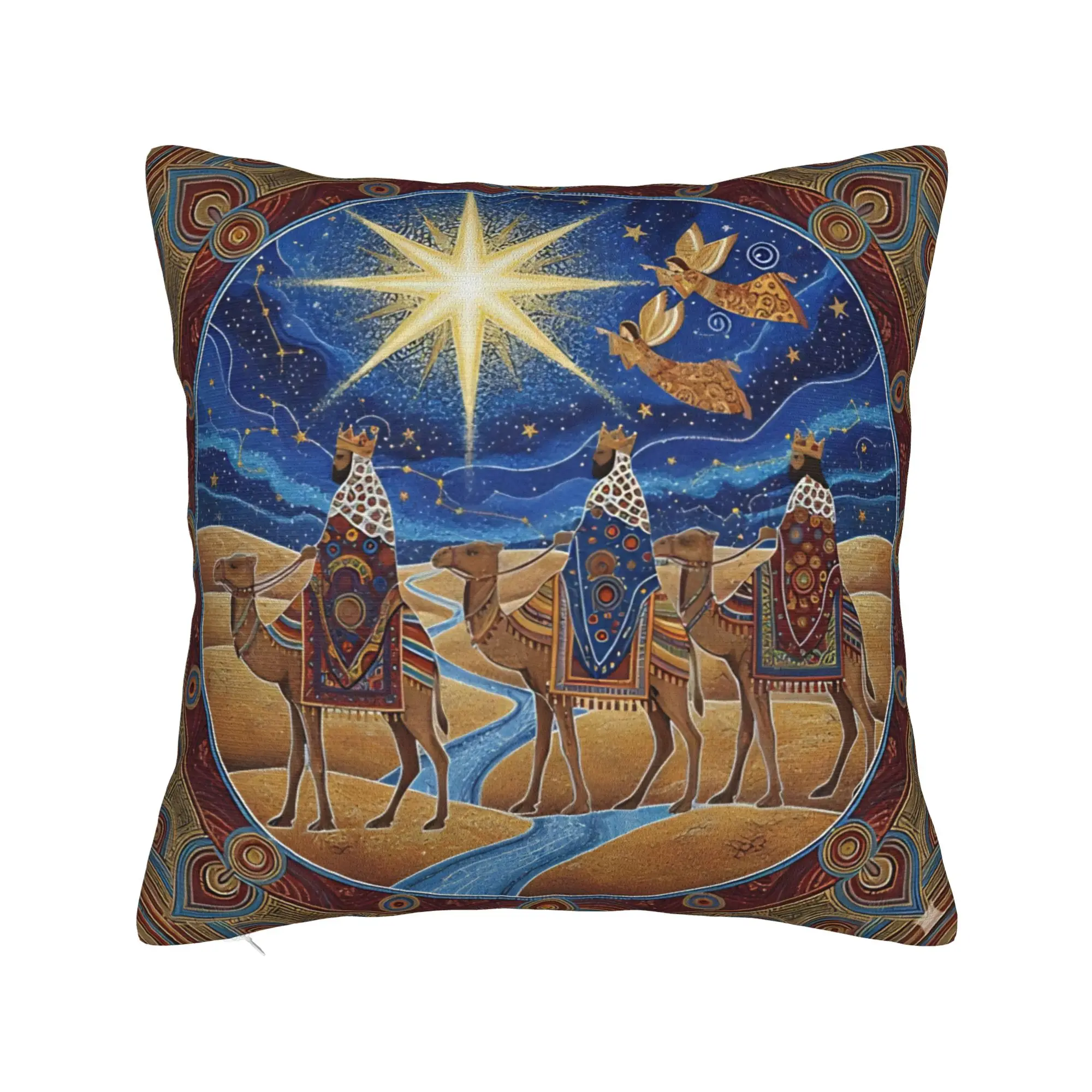 

Стильная гостиная Día de los Reyes Magos Epifanía Three Kings украшения наволочка вещи наволочка квадратная многоразмерная