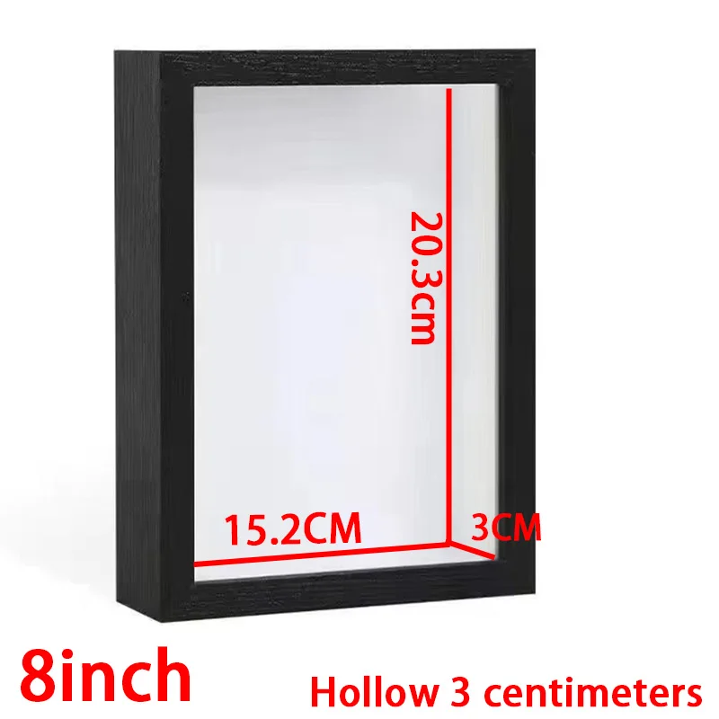 Shadow Box Depth 3cm Wooden Photo Frame for Displaying 3D Works