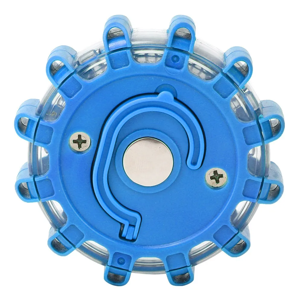 9 Modes Emergency Warning Light Portable Strong Magnetic Base Flashing Warning Light Waterproof 15 LED Beads