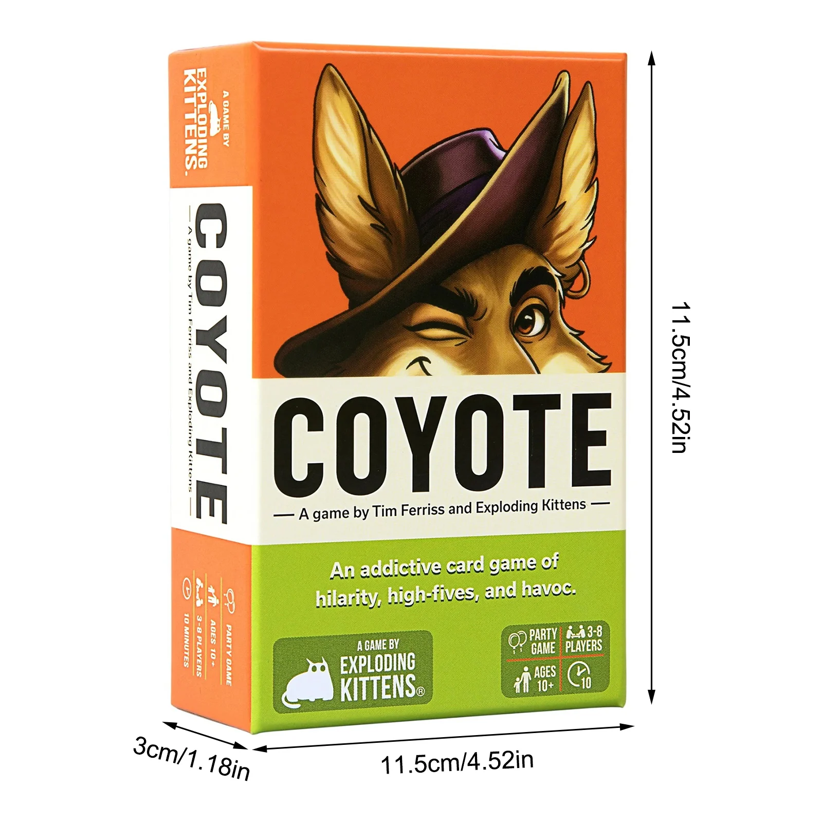 Jeu de cartes Coyote, jeu de société amusant pour adultes, avec 36 cartes, famille, amis, stratégie, jeu de fleutrage pour la nuit du jeu