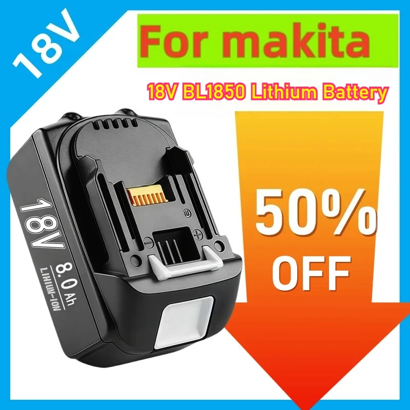 

For Makita 18V BL1850 Lithium Battery BL1840B for Makita Electric Screwdriver Angle Grinder Hand Drill Charger