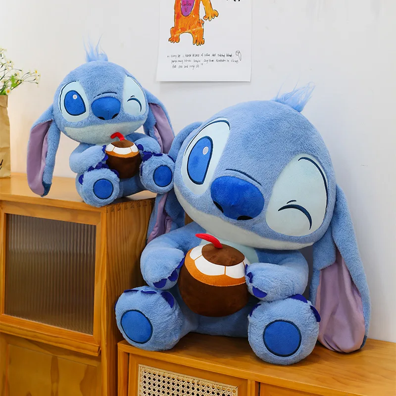 

Disney 32/90CM Lilo and Stitch Plush Cartoon Toy Anime Stuffed Kawaii Coconut Soft Stich Doll Plushie Kids Birthday Xmas Gifts