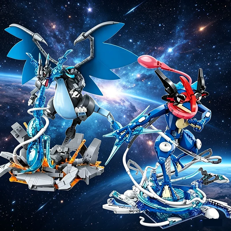 pokemon-anime-super-charizard-x-building-blocks-ash's-greninja-of-koga-ninja-movies-model-bricks-desktop-decor-toy-holiday-gift