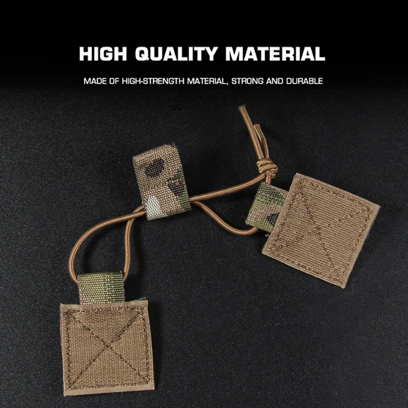 Tactical Elastic Correias Magazine Fastener, Peito Rig, Hook and Loop, Rádio, Bungee retenção, fivela fixa, Colete Acessórios, D3CRM