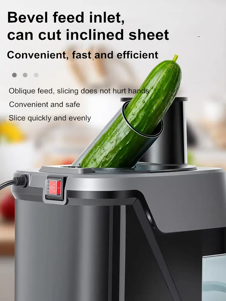 4-In-1 Electric Vegetable Cutter Automatic Food Processor Cooking Small Appliances Household Heavy Meat Grinder