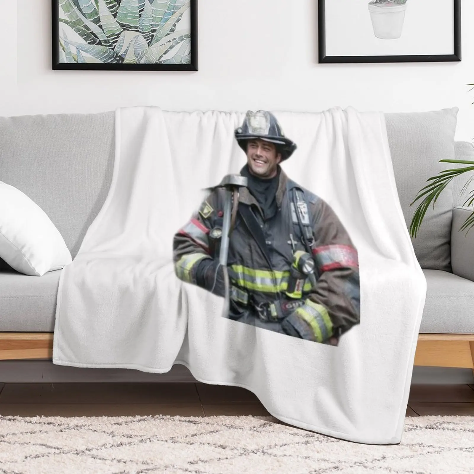 Kelly Severide - Taylor Kinney - Chicago Fire Throw Blanket Summer Beddings Beautifuls Plaid on the sofa Blankets