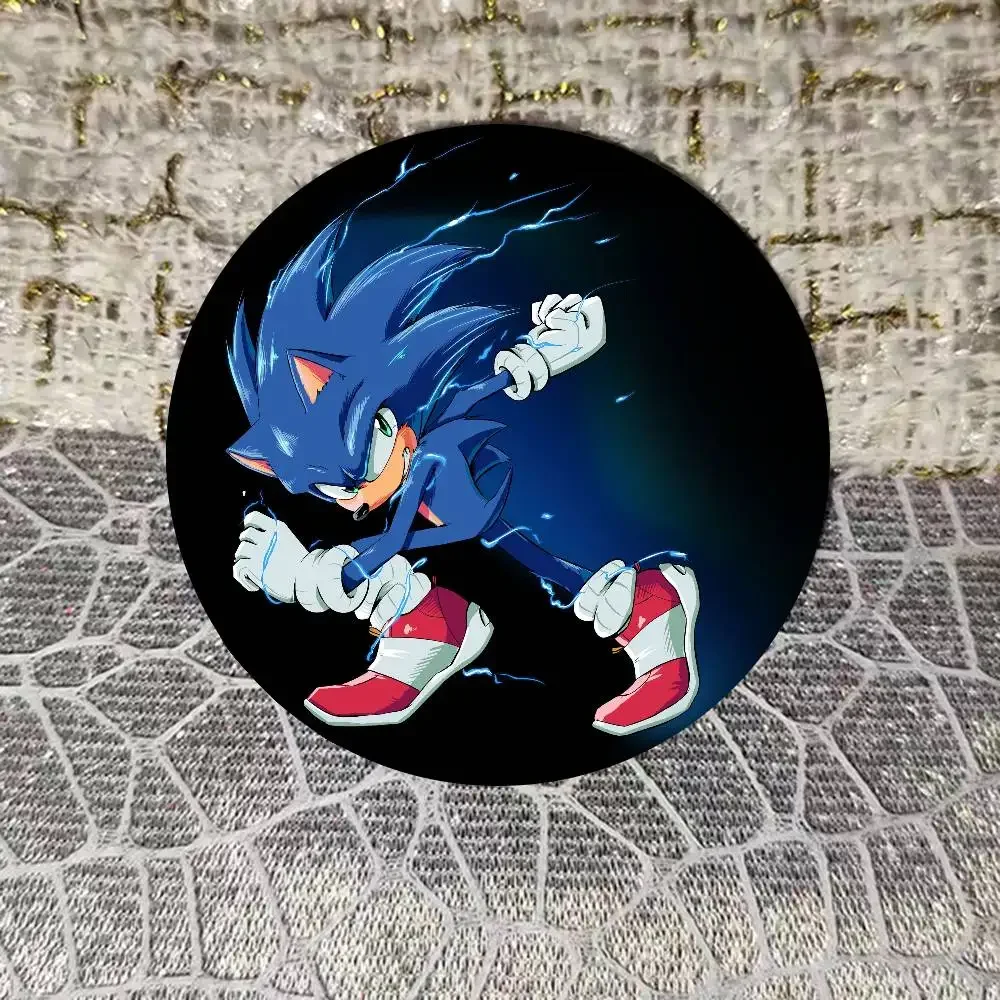 سونيك القنفذ صفيح دبوس زر مخصص أنيمي دور المدرسة القديمة بروش الكرتون طوق شارة مجوهرات هدية المشجعين #5