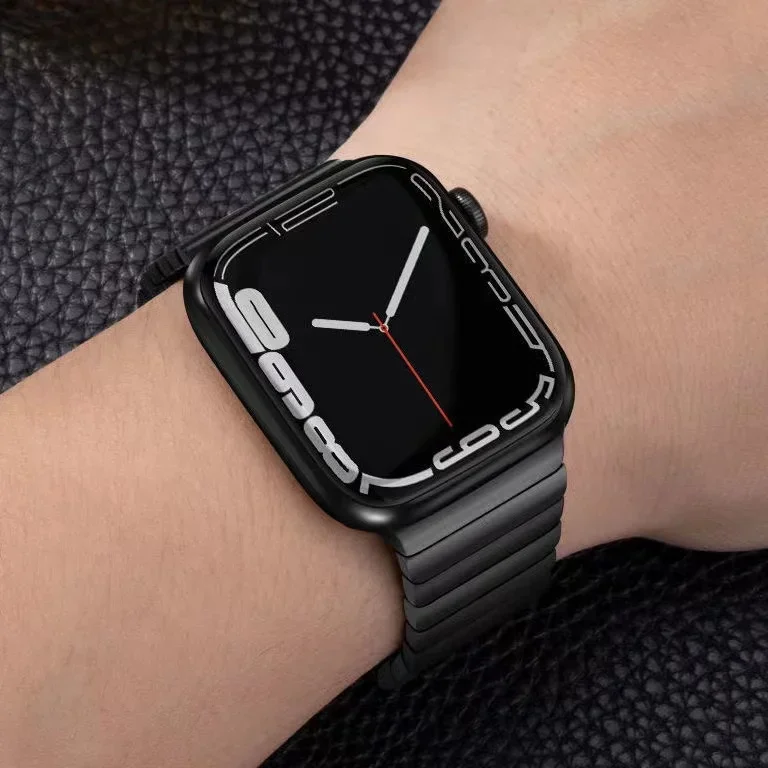 Metal Link Bracelet for Apple Watch Band 49mm 46mm 42mm 45mm 41mm 44mm40mm Wristband for iWatch 11 10 9 8 7 6 5 4 SE Correa Belt