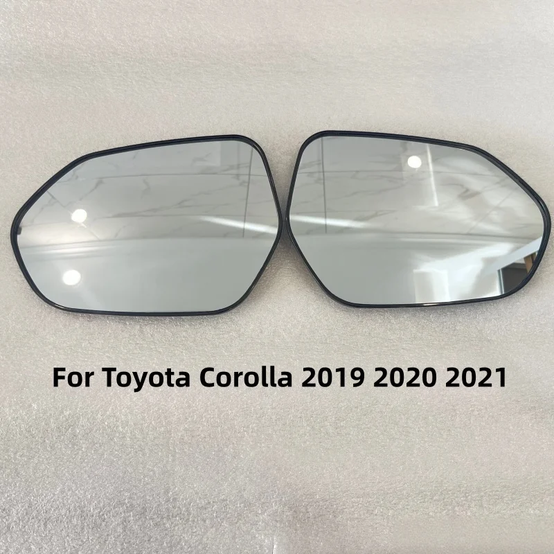 For Toyota Corolla 2019 2020 2021 Car Exterior Rearview Mirror Heated Lens Wing Door Side Mirror Glass