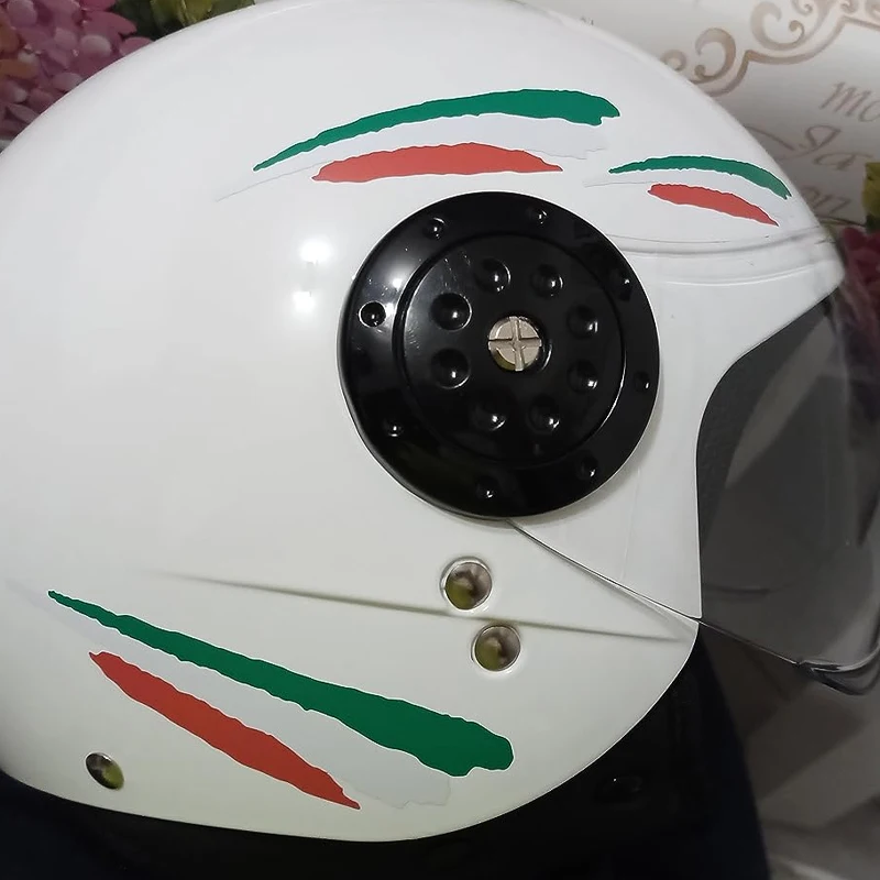 3PCS Italy Flag Motorcycle Sticker Waterproof for Motorbike Helmet Side Panel Car Bike Electric Scooter Decoration Vinyl Decal view 4