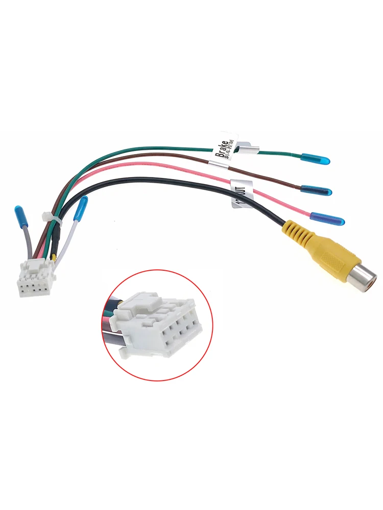 Universal 10-Pin Auto Radio RCA Rückansicht Kamera Video Eingang Wifi Kabel Adapter Verdrahtung Stecker Android Multimedia DVD