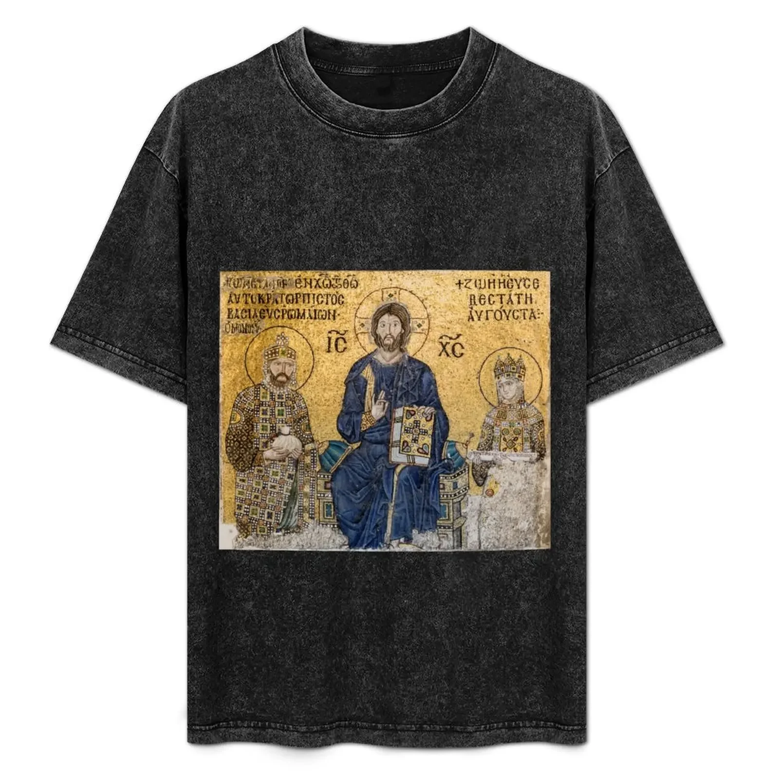 

Jesus Christ Pantocrato mosaic in Hagia Sophia, Istanbul T-Shirt graphic tee shirt tops Men's t-shirt